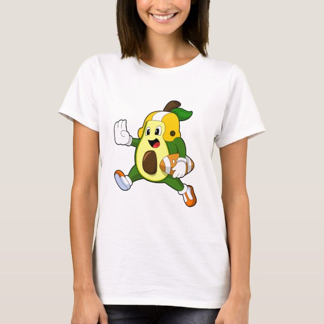 T-shirt Avocado au football (Devant)
