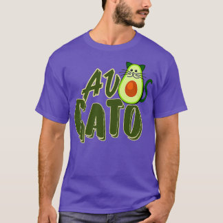 T-SHIRT AVOCADO AVEC CHAT FACE 2