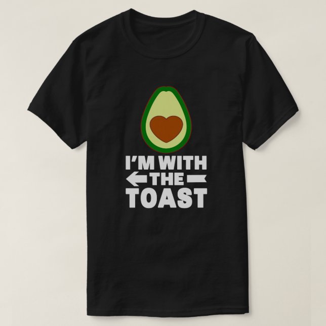 T-shirt Avocado Avec Toast Correspondant Costume Halloween (Design devant)