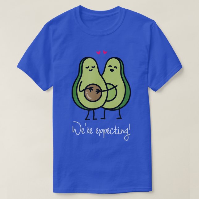 T-shirt Avocado de grossesse mignonne Epecting a Baby TMom (Design devant)