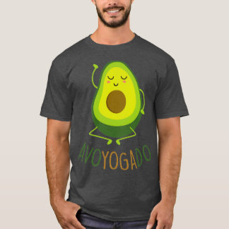 T-shirt avocado do yoga mignon et sucré