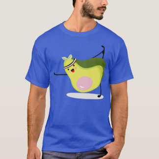T-shirt avocado drôles yoga Méditer Zen yoga pose fruit