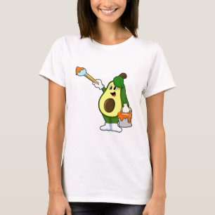 T-shirt Avocado en peintre avec pinceau