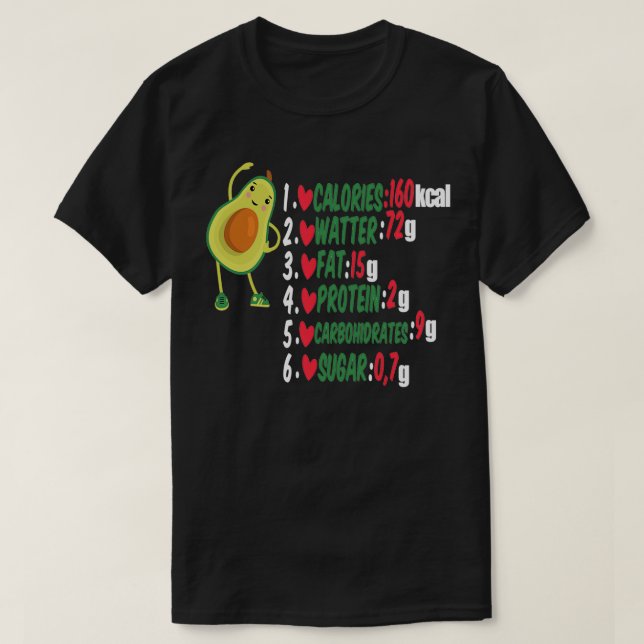 T-shirt avocado est ma valentinedad giftwoman giftgirl cop (Design devant)