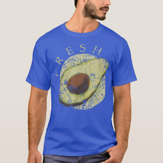 T-shirt Avocado frais, Faded, Distressed Manger propre, Hi