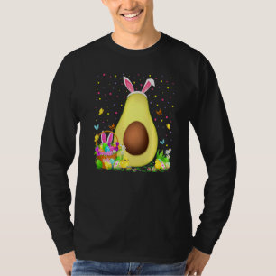 T-shirt Avocado Fruit Easter Oeuf Hunt Bunny Avocado Pâque