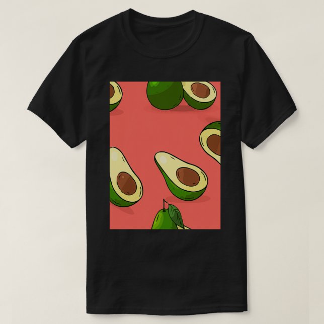 T-shirt Avocado Fruits Abstraits (Design devant)