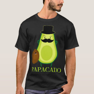 T-shirt Avocado Funny Papacado Papa amp Père