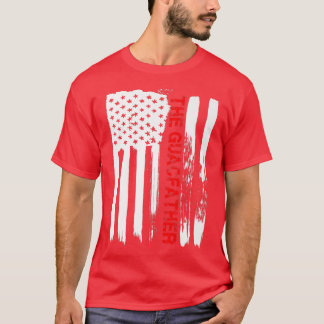 T-shirt Avocado Guacamole T Don Le Drapeau Guacfather USA