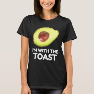 T-shirt Avocado, I'm With The Toast, couples Halloween Cos
