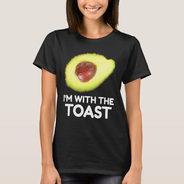 T-shirt Avocado, I'm With The Toast, couples Halloween Cos (Devant)