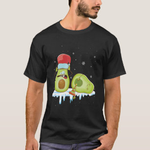 T-shirt Avocado Joyeux Noël Vega Pajama Santa Hat Xma
