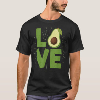 T-shirt Avocado Love Drôle Nourriture Avocados Lover Vegan