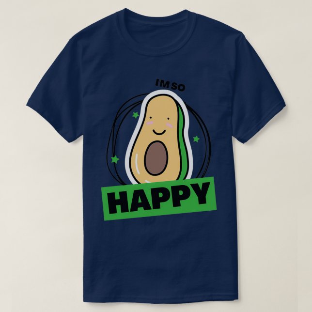 T-shirt Avocado minimaliste (Design devant)