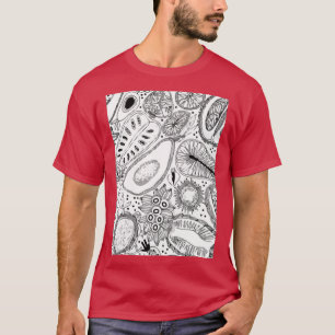 T-shirt Avocado Mono Color Fruits