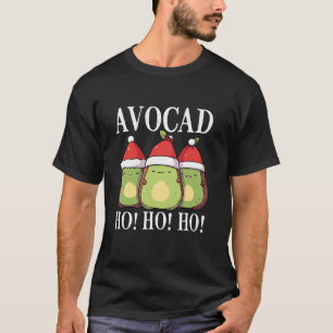 T-shirt Avocado Noël Vegan Santa Claus Guacamole Low