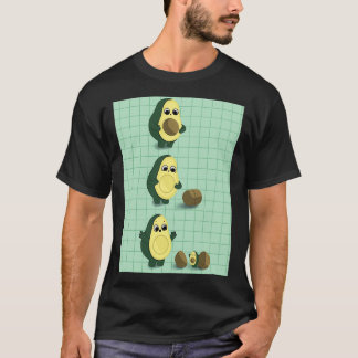 T-shirt Avocado perdant la fosse à un nouvel avocat