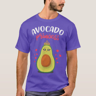 T-shirt Avocado Princesse Avec Couronne Drôle Guacamole Ve