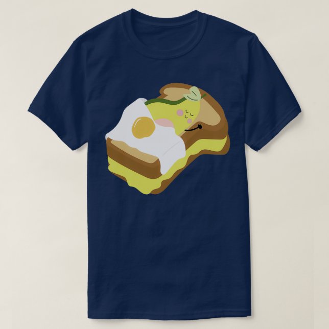 T-shirt Avocado Sur Un Toast Avocado Légumes Vegan Qui Aim (Design devant)