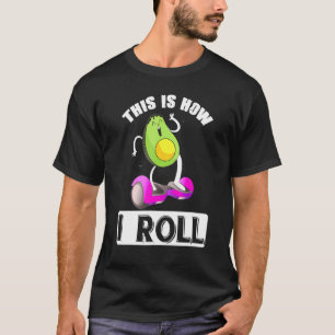 T-shirt Avocado sur une roue Hoverboard Electric Skateboar