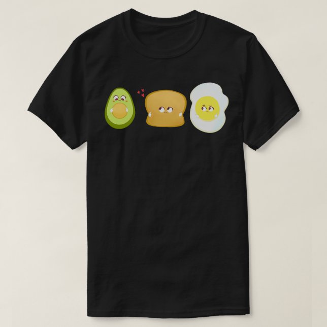 T-shirt Avocado toast drôle brunch Illustration (Design devant)