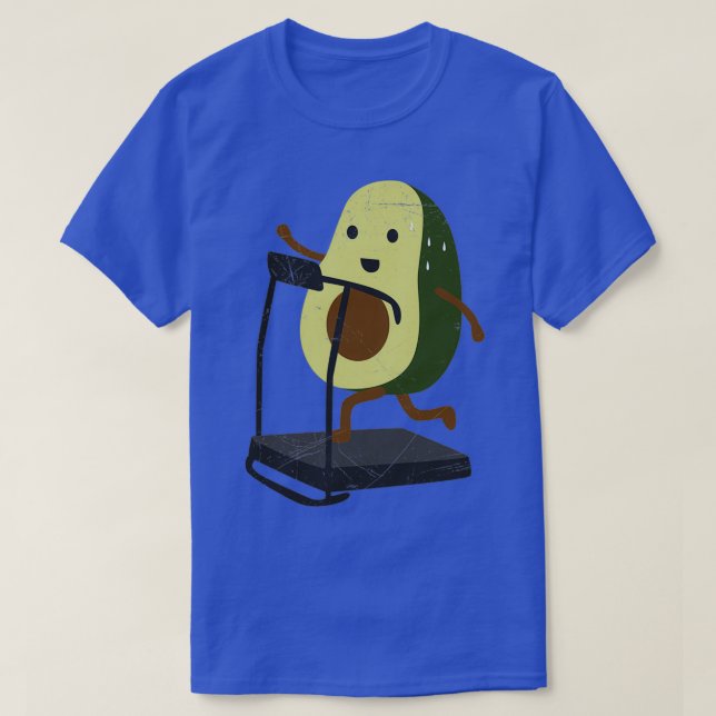T-shirt Avocado Treadmill Runner Workner Drôle Idée cadeau (Design devant)