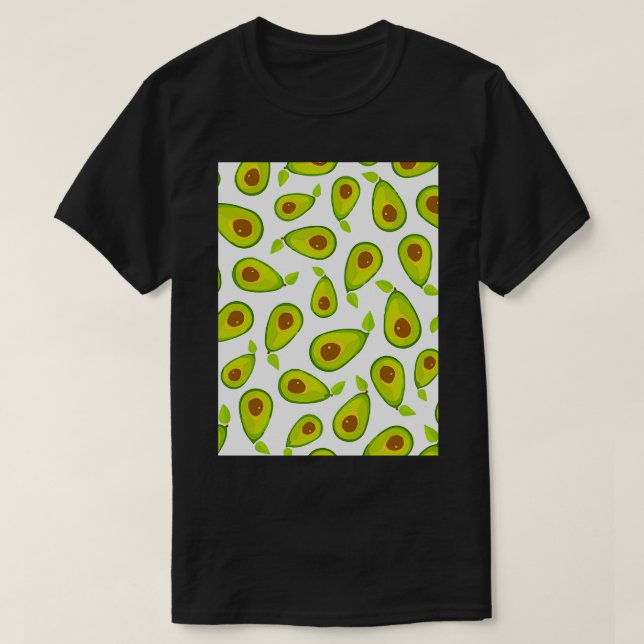 T-shirt Avocado Tropical Delicious Texture Handsome (Design devant)