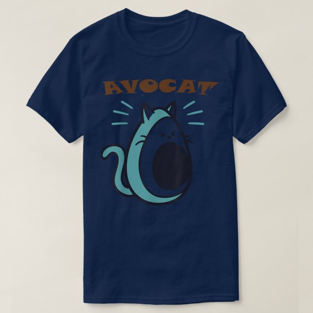 T-shirt AvocadoandCatmerge (Design devant)