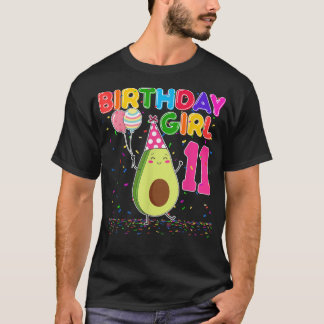 T-shirt Avocados 11e anniversaire fille 11 ans Avocados