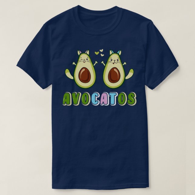 T-shirt Avocados chat mignon git (Design devant)