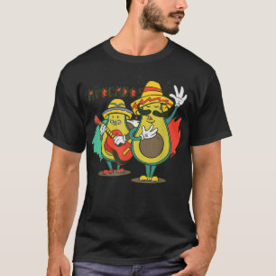 T-shirt Avocados jouant de la guitare
