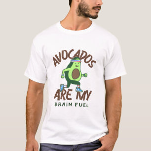 T-shirt Avocados Sont Mon Cerveau Carburant Diète Santé Ce