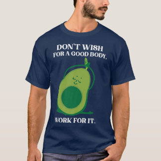 T-shirt Avocardio Avocado Fitness Fitness Végétarien Nourr