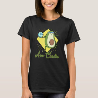 T-shirt Avocardio Soccer heart fitness cardio sport vegan 