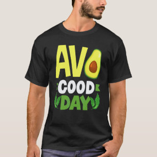 T-shirt Avocat Bonne Journee Nourriture Vegan