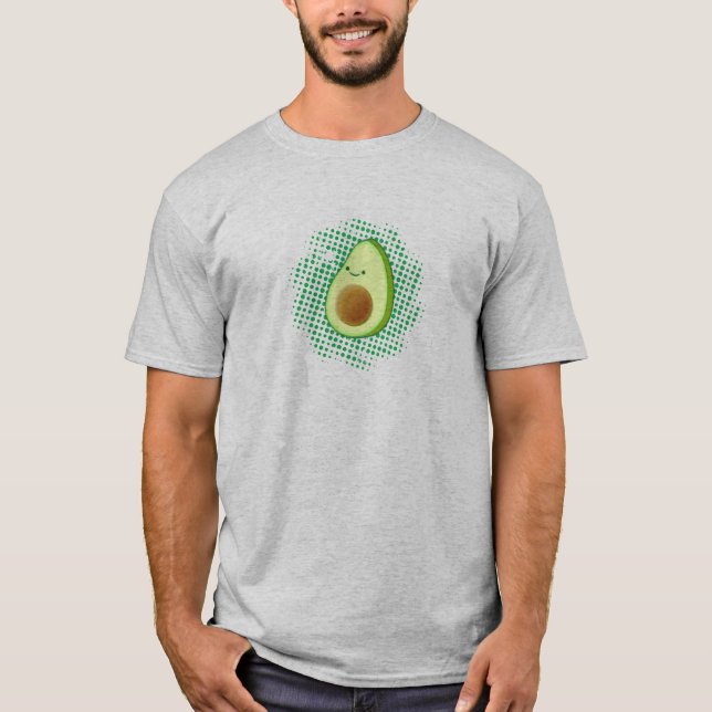 T-shirt Avocat Cartoon Cute Sur Vortex Dérangé (Devant)