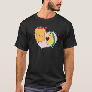 T-shirt Avocat et Toast Mignon Avocat Nourriture Végétal