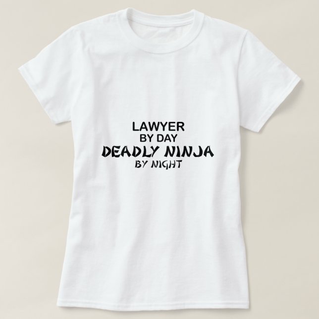 T-shirt Avocat Ninja mortel par nuit (Design devant)