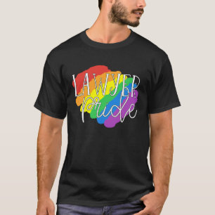 T-shirt Avocat Pride Gay LGBTQ Rainbow Flag Lesbian Law St