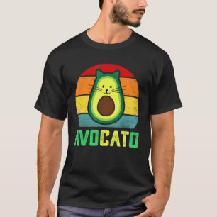 T-shirt Avocato Avocato Cat Meme mignonne Avocado Vegan dr