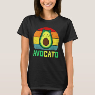 T-shirt Avocato Avocato Chat Mème Avocat Végétalien Drôle