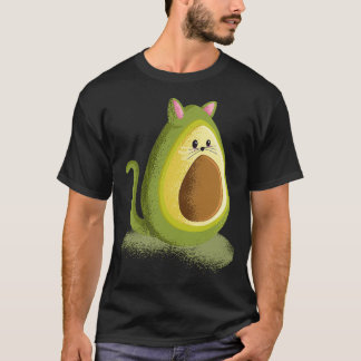 T-shirt Avocato Cute Cat Drôle Avocado
