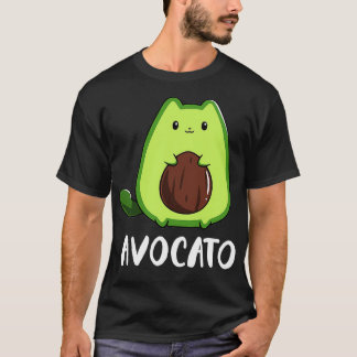 T-shirt Avocato Drôle Avocado Lover Cat