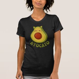 T-shirt Avocato Funny Cute Cat Avocado
