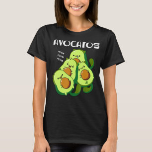 T-shirt Avocatos Avocado Chat Cute Chat Maman Papa Chat