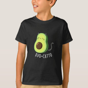 T-shirt Avocatto Funny Avocado chat pun Dark BG