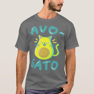 T-shirt AvoGato Avocado Cat Drôle Avocado