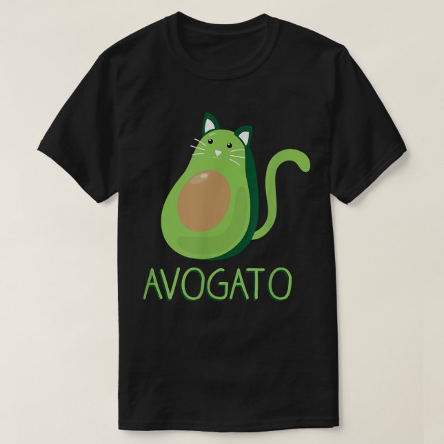 T-shirt AvoGato, Avocado Cat s, Avocado (Design devant)