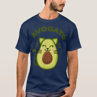 T-shirt Avogato Cute Kawaii Avocado Cat Mashup Cinco De Ma