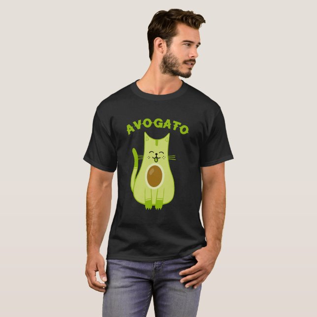 T-shirt Avogato Funny Cinco De Mayo Cat Pun Tee (Devant entier)